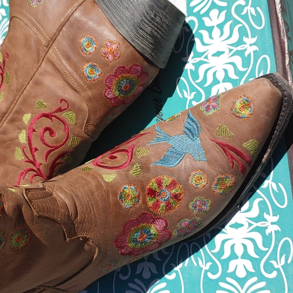 Lane Groovy Girl Gorgeous Cowgirl Boots Size 9.5 - Picture 7 of 13